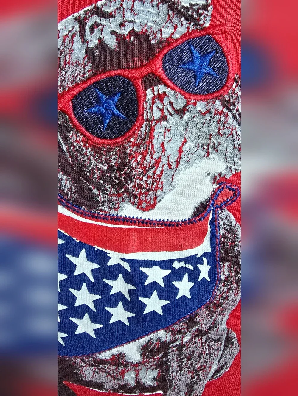Gymboree Red White & Blue French Bulldog Patriotic T-Shirt 4th of July